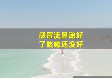 感冒流鼻涕好了咳嗽还没好