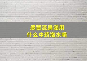 感冒流鼻涕用什么中药泡水喝