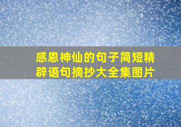 感恩神仙的句子简短精辟语句摘抄大全集图片