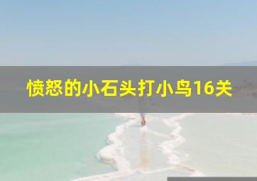 愤怒的小石头打小鸟16关