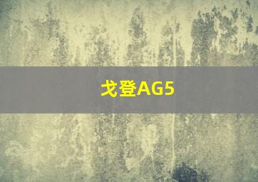 戈登AG5