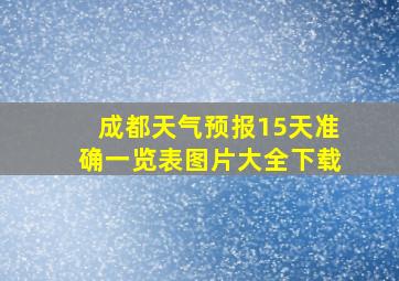 成都天气预报15天准确一览表图片大全下载