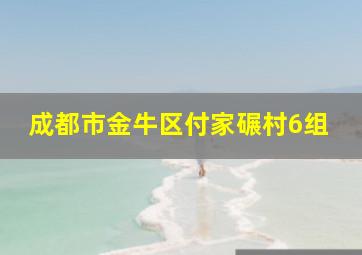 成都市金牛区付家碾村6组