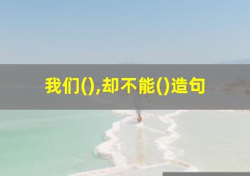 我们(),却不能()造句