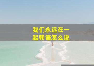 我们永远在一起韩语怎么说