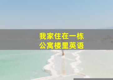 我家住在一栋公寓楼里英语