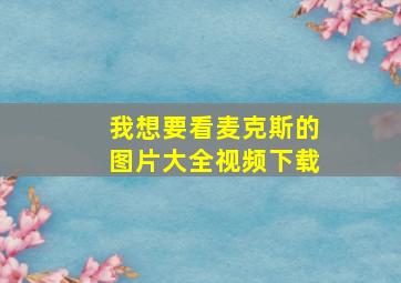 我想要看麦克斯的图片大全视频下载