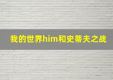 我的世界him和史蒂夫之战