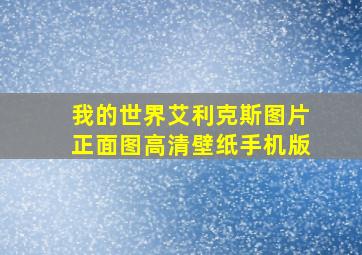 我的世界艾利克斯图片正面图高清壁纸手机版