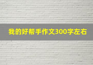 我的好帮手作文300字左右