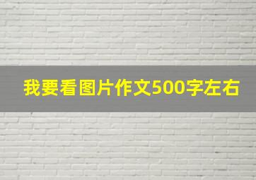 我要看图片作文500字左右