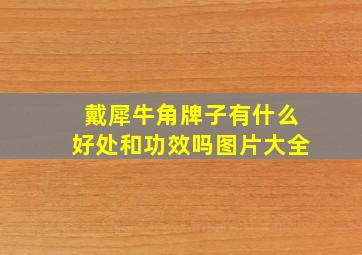 戴犀牛角牌子有什么好处和功效吗图片大全