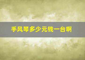 手风琴多少元钱一台啊