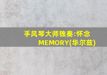 手风琴大师独奏:怀念MEMORY(华尔兹)