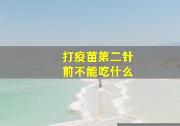 打疫苗第二针前不能吃什么