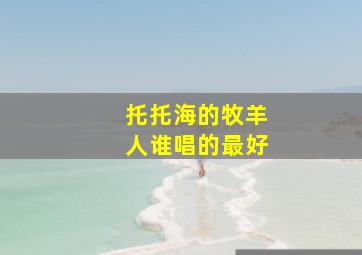 托托海的牧羊人谁唱的最好