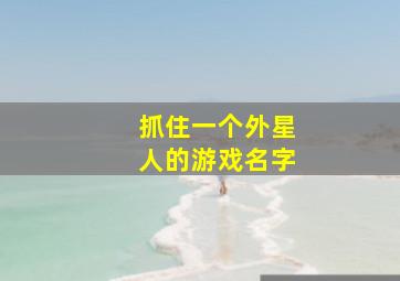 抓住一个外星人的游戏名字