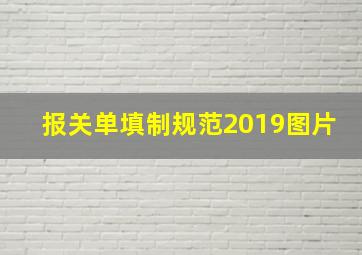 报关单填制规范2019图片