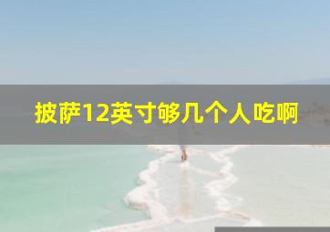 披萨12英寸够几个人吃啊