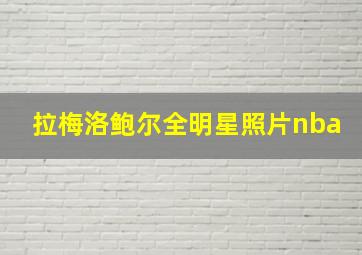 拉梅洛鲍尔全明星照片nba