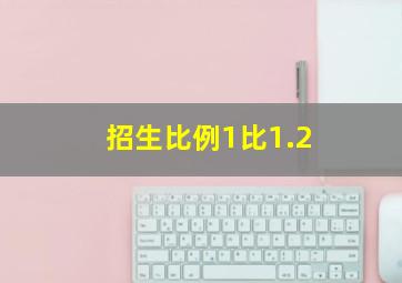 招生比例1比1.2