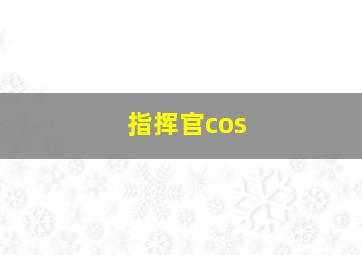 指挥官cos