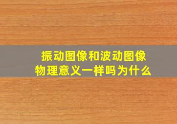 振动图像和波动图像物理意义一样吗为什么