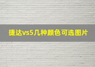 捷达vs5几种颜色可选图片