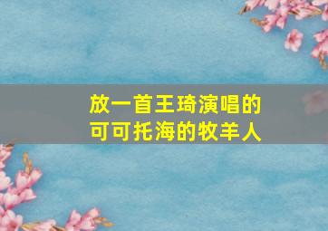 放一首王琦演唱的可可托海的牧羊人