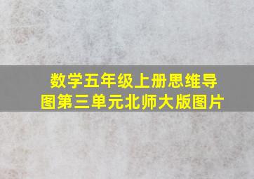 数学五年级上册思维导图第三单元北师大版图片