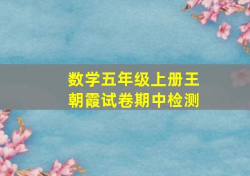 数学五年级上册王朝霞试卷期中检测