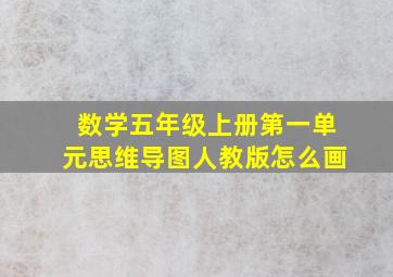 数学五年级上册第一单元思维导图人教版怎么画