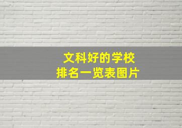 文科好的学校排名一览表图片