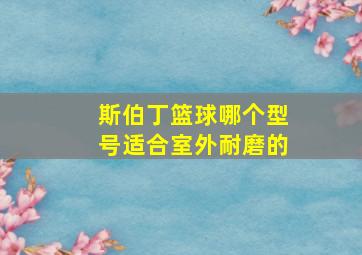 斯伯丁篮球哪个型号适合室外耐磨的