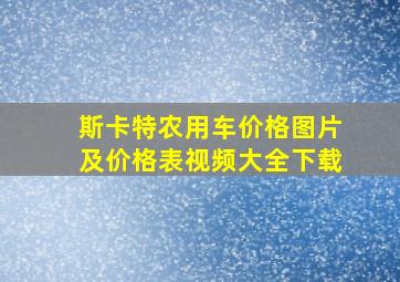 斯卡特农用车价格图片及价格表视频大全下载