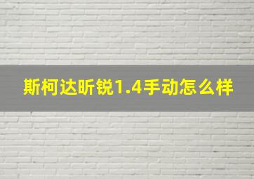 斯柯达昕锐1.4手动怎么样