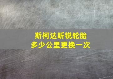 斯柯达昕锐轮胎多少公里更换一次