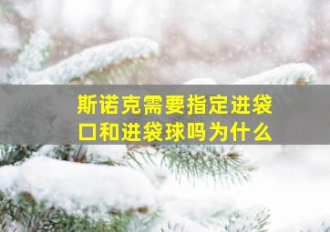 斯诺克需要指定进袋口和进袋球吗为什么