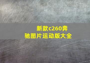 新款c260奔驰图片运动版大全