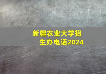 新疆农业大学招生办电话2024