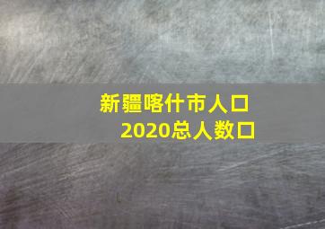 新疆喀什市人口2020总人数口