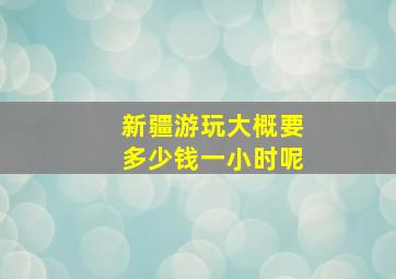 新疆游玩大概要多少钱一小时呢