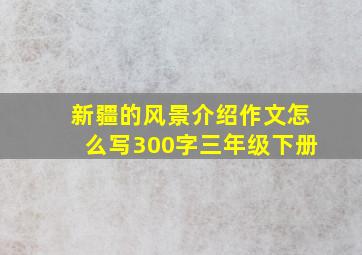 新疆的风景介绍作文怎么写300字三年级下册