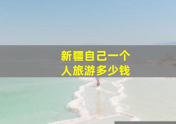 新疆自己一个人旅游多少钱