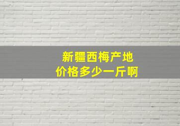 新疆西梅产地价格多少一斤啊