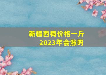 新疆西梅价格一斤2023年会涨吗