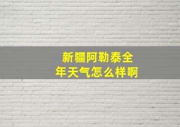 新疆阿勒泰全年天气怎么样啊