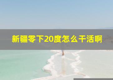 新疆零下20度怎么干活啊