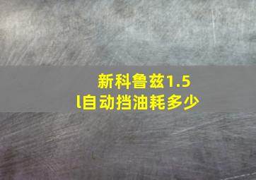 新科鲁兹1.5l自动挡油耗多少