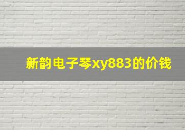 新韵电子琴xy883的价钱